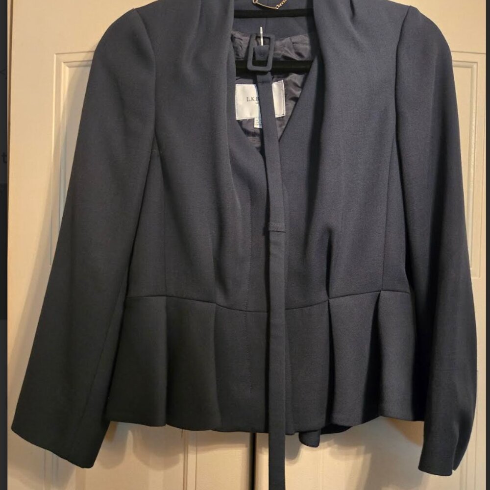 RARE LK Bennett Dark Green Jude Jacket and  Matching Davina Dress - Size 8 - Picture 6 of 8